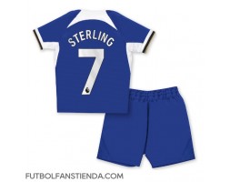 Chelsea Raheem Sterling #7 Primera Equipación Niños 2023-24 Manga Corta (+ Pantalones cortos)